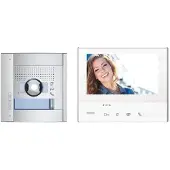 Bticino Kit vidéo « Flex"ONE », poste de porte SFERA, 1 et 2 boutons d'appel, CLASSE300 X13E, 1 pièce.