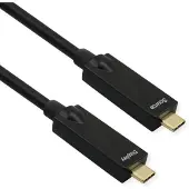 Roline Câble USB 3.2 Gen 2, AOC, C-C, ST/ST, 10Gbit/s, 4K60Hz, PD (Power Delivery) 60W, noir, 15 m