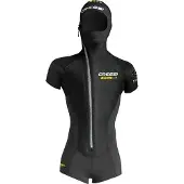 Cressi Shell 3.5-5 Mm Short Sleeve Shorty Noir L Homme
