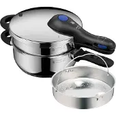 WMF Perfect Plus One Pot Schnellkochtopf-Set, 22 cm, 3 & 4,5 L, stapelbar, 1512001184 4000530725196