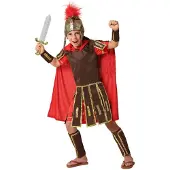 Atosa Roman Child Child Soldier Costume Rouge 3-4 Years Enfants