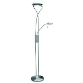 Rabalux 4077 Lampadaire Gamma, R7s-G9, 230W, 2700K, 4970lm, argenté, rond, blanc chaud, standard, dimmable