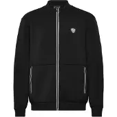EA7 Veste de survêtement noir / blanc