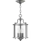 HINKLEY Suspension Gentry gris-étain 3xE14x60W en métal, dimensions : 32x20x20 cm, IP20,
