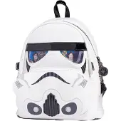 Loungefly Mini sac à dos lenticulaire Loungefly Star Wars Stormtrooper Blanc et Noir