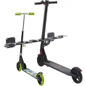 Mottez Parking mural pour trottinettes - acier - L 1060 x P 245 x H 150 mm - emplacement pour dispositif antivol - 6 places