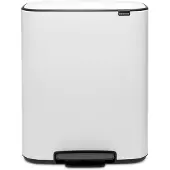 Brabantia Bo Pedal Bin 60 Litres White