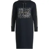 Betty Barclay Robe camel / bleu foncé / noir / blanc cassé