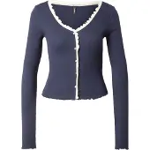 ONLY T-shirt 'ONLLAILA' beige / bleu marine