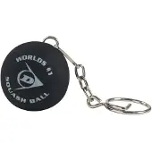 Dunlop Squash Ball Key Ring 12 Units Noir,Argenté