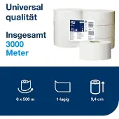 Tork 110162, 500 m, 9,4 cm, 26 cm, 5,9 cm, 20 cm, 1,25 kg (6 pcs)
