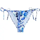 Next Bas de bikini bleu / aqua / blanc naturel