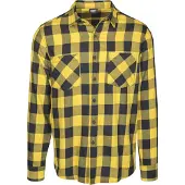 Urban Classics Chemise jaune / noir