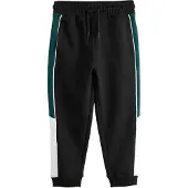 Next Pantalon émeraude / noir / blanc