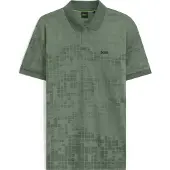 BOSS pour homme. 50548325 Polo Clash PLKT vert (S), Casuel, Polyester, Manche courte