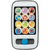 Mattel Lernspass Smartphone Jouet d'apprentissage de la musique pour bébé, gris, version française (Allemand, 0.50 - 3 Années)