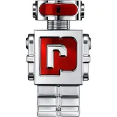 Rabanne Phantom In Red Parfum Elixir, Homme, 100 ml, Flacon non rechargeable, Parfum liquide, Bergamote, Prune, Safran, Sauge sclarée, Lavande, Fleur d'oranger