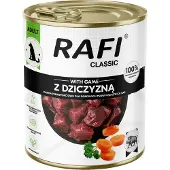 Rafi Classic, nourriture humide pour chien au gibier, 6 x 800 g