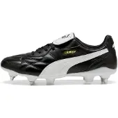 Puma Chaussure de foot 'KING TOP MxSG' noir / blanc