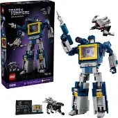 LEGO Icons 10358 Transformers : Soundwave - Set de Construction pour Adulte - Maquette