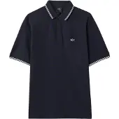Armani Exchange T-Shirt bleu marine / blanc