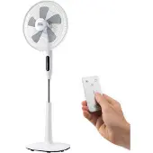Black & Decker Ventilateur sur pied ES9440170B 135 cm 50 W Blanc