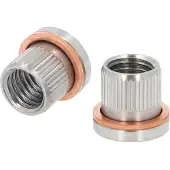 Ks Tools Douille de rechange avec bague en cuivre, paquet de 10 FF M9x1,25 - 122.1303