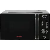 Aiwa AMW-202DG/BK, Four à micro-ondes numérique avec grill, 20L, 700W, verrouillage de sécurité, bol 25,5CM, grille en acier inoxydable, cuisson express avec 8 modes, minuterie. Couleur : noir
