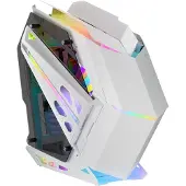 Mars Gaming Boîtier ATX semi-tour MCTITANW blanc