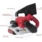 Stayer Ponceuse à bande LEN 610, 100 x 155mm, 1200W,