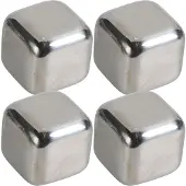 Excellent houseware Glaçons réutilisables en acier, lot de 4.