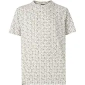 Armani Exchange pour homme. XM002778AF10356F1166 T-shirt beige classique en coton à coupe régulière (M), Casuel, Manche courte