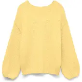 Vero Moda Pull-over oversize 'VMMaybe' jaune clair