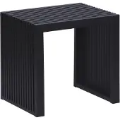 Relaxdays Banc , bambou, banc de cuisine moderne, banc de vestiaire pour le couloir, la salle de bains ou la chambre, dimensions 43 x 45 x 33 cm, banc à chaussures, noir