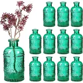 Relaxdays Glasvase 12er Set für Tischdeko (0.24 l)