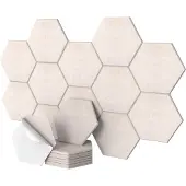 Relaxdays Panneaux acoustiques, Acoustique intérieure, Beige