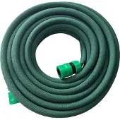 Relaxdays Tuyau d'arrosage goutte-à-goutte , arrosage, tuyau poreux de 50 m, arrosage de plates-bandes surélevées et de haies, tuyau d'arrosage de jardin, vert