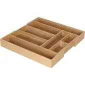 Relaxdays Range-couverts, Range-couverts, Marron
