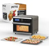 Imetec Friteuse à air 18 litres, Friteuse, Gris, Noir, Marron