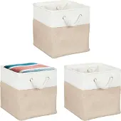 Relaxdays 3x panier de rangement (28 cm, 3x)