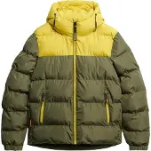 Superdry Homme Doudoune à Capuche Bicolore Green Taille: Xxxl