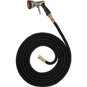 Floraworld Tuyau d'arrosage jusqu'à 30m Confort avec robinetterie en laiton (30 m)