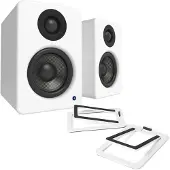 Kanto Audio Kanto YU2 Powered Desktop Speakers with SE2 Elevated Speaker Stands Matte White