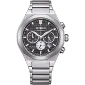 Citizen Chronographe Argent Avec Vis Collection Supertitanio - homme