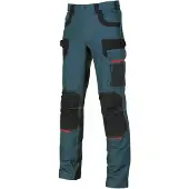 U Power Platinum Button Work Pants Vert 54