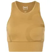 Super.natural Capital Logo Slim Fit Sleeveless Top Marron M Femme