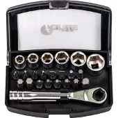 Fortis Assortiment d'embouts 24 pièces avec cliquet à embouts FORTIS (Porte-embout)