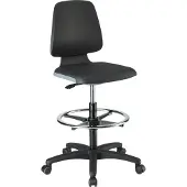 Magni Chaise Labsit 4 anthracite cuir cérusé, avec roulettes 4016849592183 (56 - 81 cm)