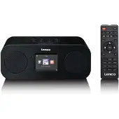 Lenco DIR-121BK - Radio Internet stéréo avec DAB+, FM et Bluetooth - Noir
