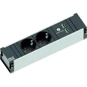 Bachmann CONI 2x Schutzkontakt 1x USB Charger